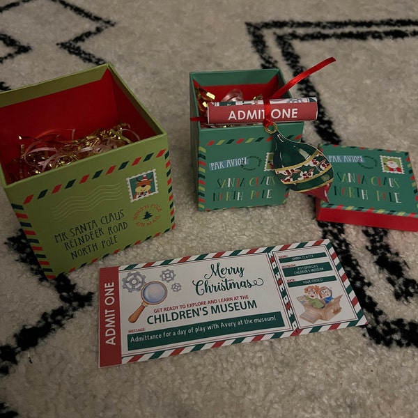 Children's Museum Ticket, Museum Membership, Christmas Gift, Editable ...