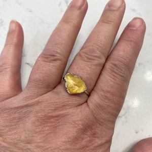 Customer photo from Jessica, New Statement Raw Citrine Ring