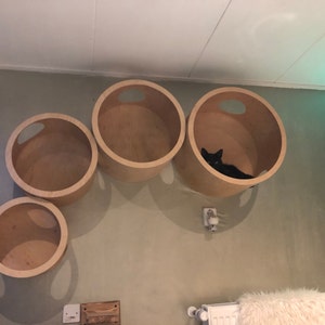 SET HOUSES for CATS, Modern Cat Furniture, Gift for Cat Lover, Cat Gift, Cat House, Cat Shelf, Cat wall Tree, Modern Wall