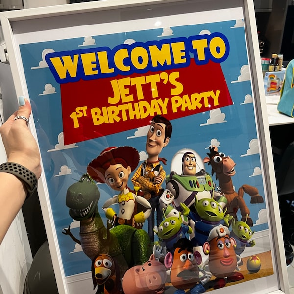 Toy Story Welcome Sign, Welcome Poster, Printable Toy Story Welcome ...