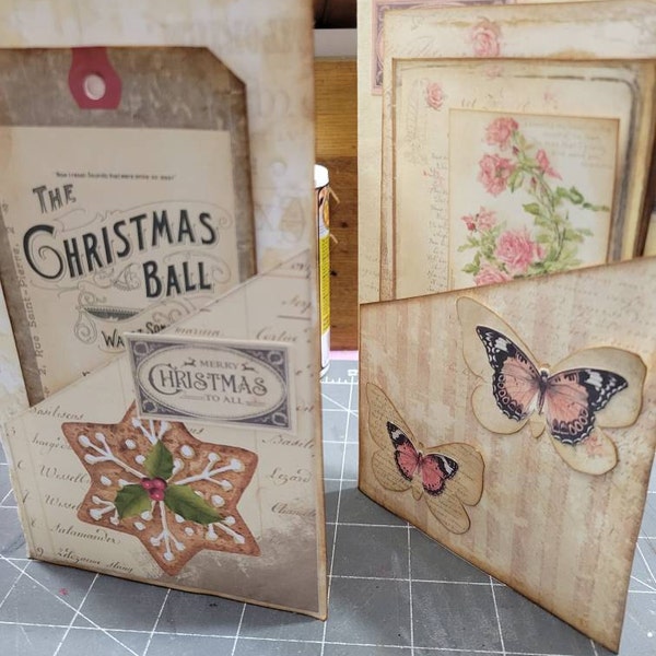 Page Pockets No. 3 Junk Journal Folio Kit, Folder, Shabby, Pink, Insert ...