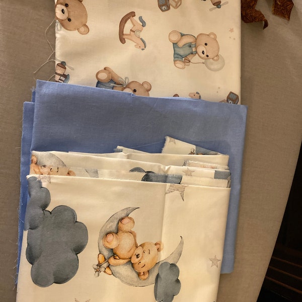 Christmas Cotton Fabric by the yard,for baby bedding HIGH QUALITY