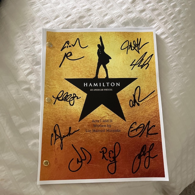 Lin Manuel Miranda Hamilton Soundtrack Act Hamilton Autographed
