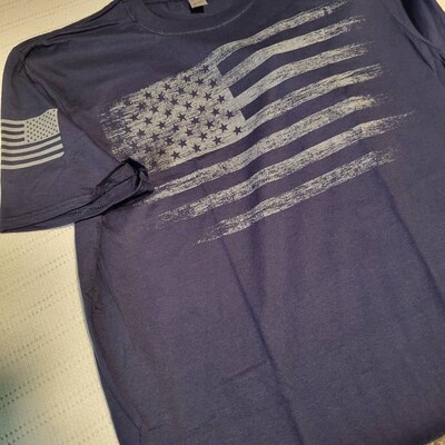 USA Flag Men T Shirt American Tee Patriotic Gym 100 Cotton S Xxl