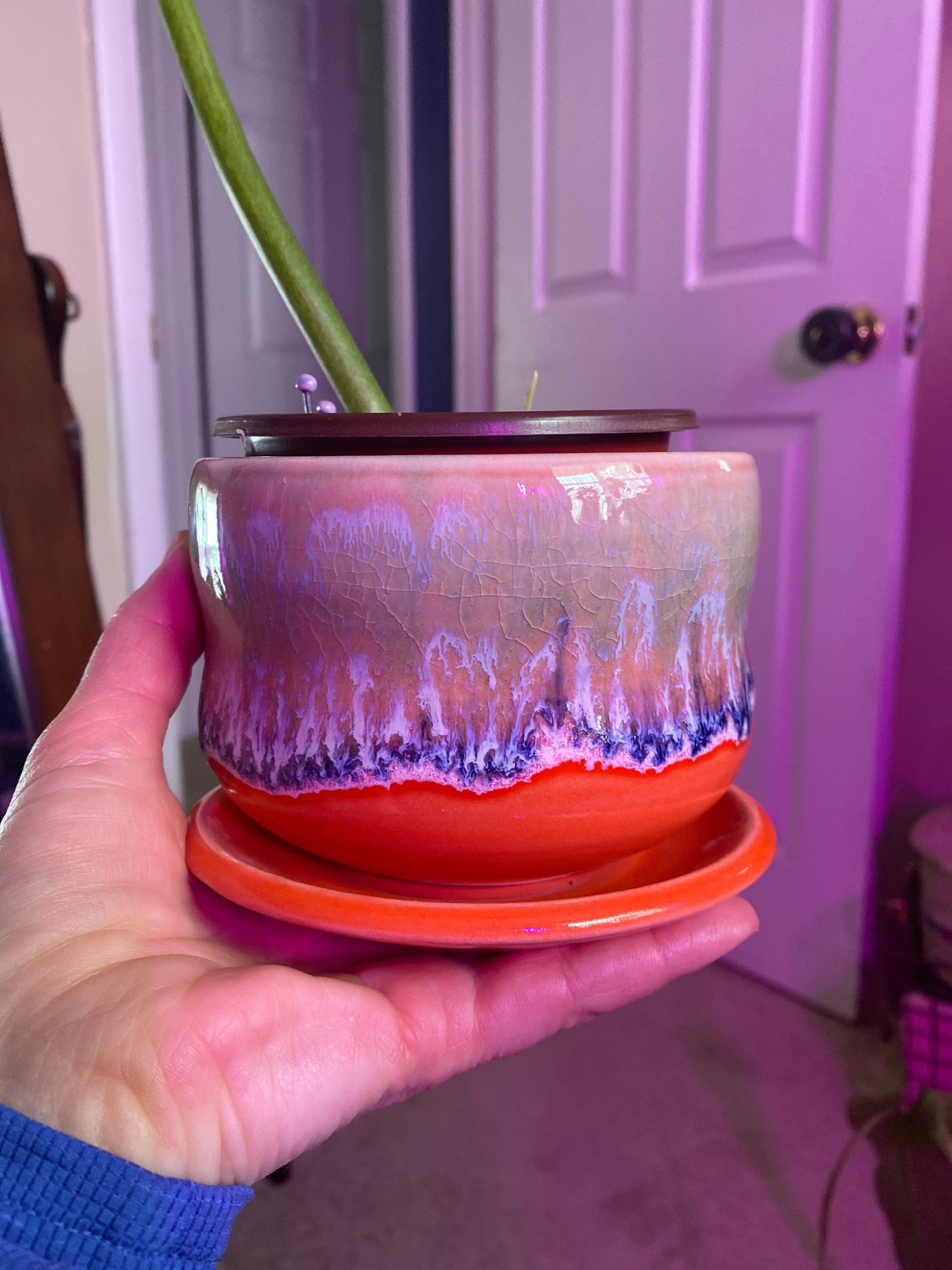 45 ceramic planter// boho planter // succulent pot // ceramic pot