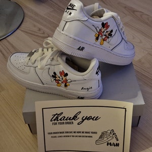 mickey 　NIKE AIR FORCE 1 '07 WB  24cm Custom Mickey Nike Air Force 1 White, Custom Disney Air
