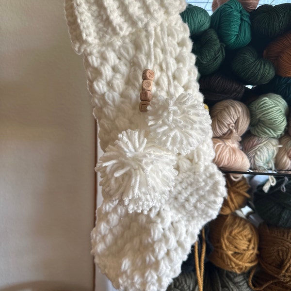 CROCHET PATTERN & VIDEO/ Bulky and Quick Puff Stitch Stocking, Crochet ...