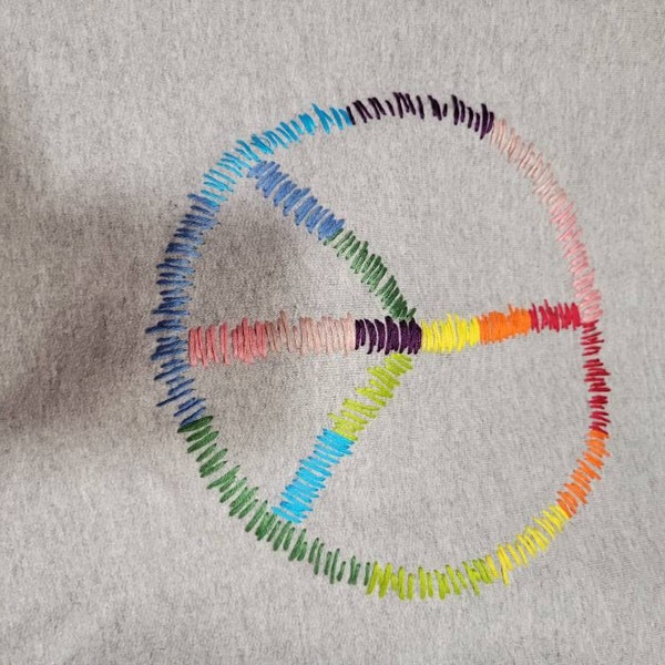 Peace Sign with Water Design Hoodie main image 1