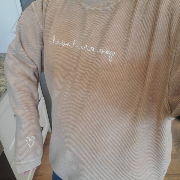 Falling for you Corded Pullover