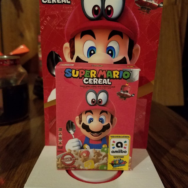 super mario cereal custom amiibo