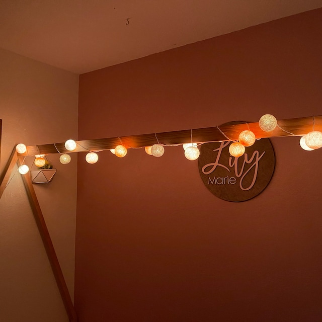 Cotton Ball Lights for Bedroom, Nursery, Teepee Lights, Kids House Bed  #CBL533