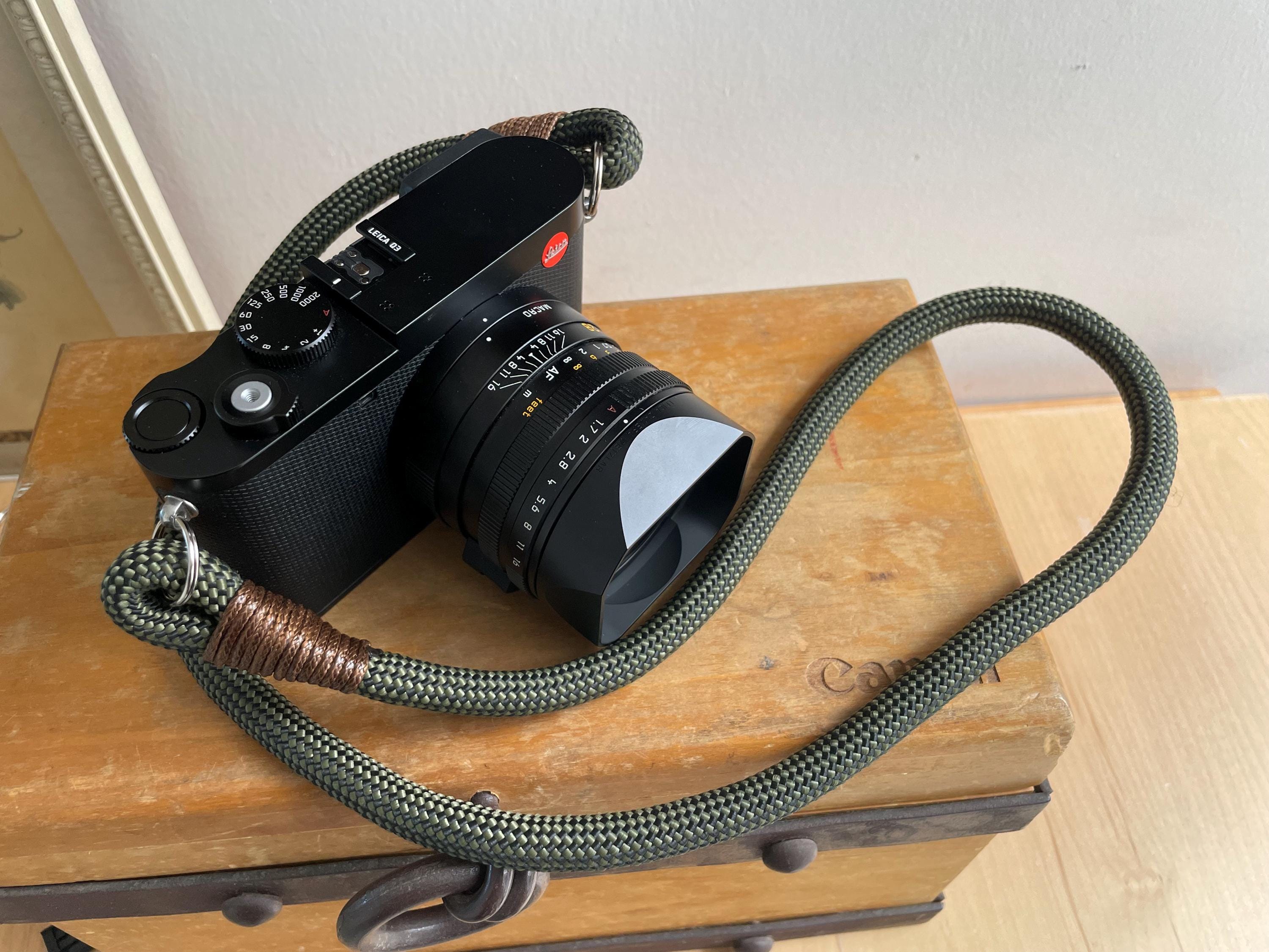 Checkered Olive/Black Camera Strap