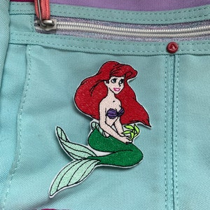 Ariel the Little Mermaid DIY 3 3/4 Inch Iron on Embroidered - Etsy
