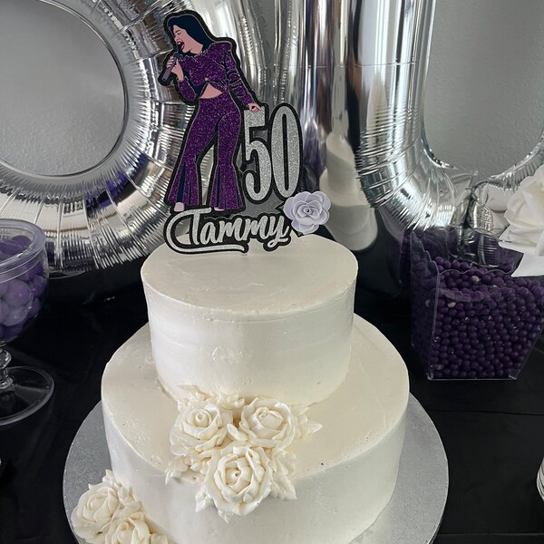 Selena Quintanilla Cake Topper, Selena Inspired Cake Decor, Selena
