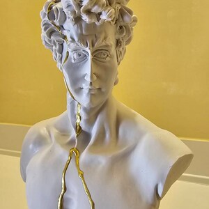大型ダビデ像、17インチダビデ胸像、ローマ彫刻像 - ホーム