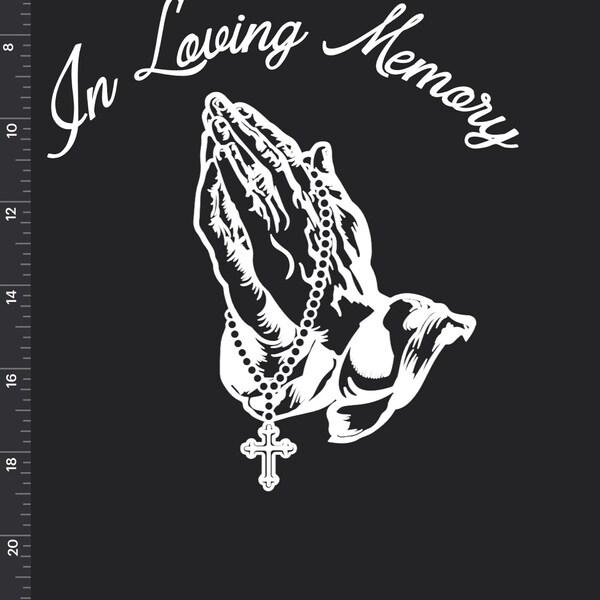 In Loving Memory Praying Hands Svg, Adobe Ai, Eps File Formats - Etsy