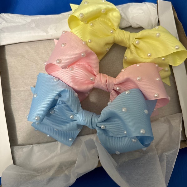 Lot De 20 Gros Nœuds Papillons à Paillettes 12 Cm - Rubans Gros-grain Pour Cheveux, Cadeaux, Décoration