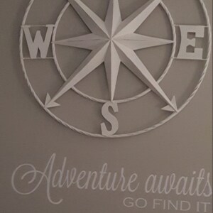 Adventure Awaits Go Find It Vinyl Wall Decal - Travel Vinyl Wall Decal ...