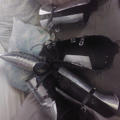 MEDIEVAL KNIGHT LARP Historical Gothic SCA Gauntlets Armor Gloves gift
