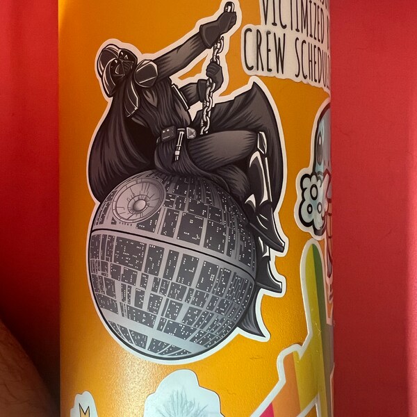 Vader Text Sticker Darth Vader, Star Wars Sticker, Vinyl Sticker, Individual Die Cut ...