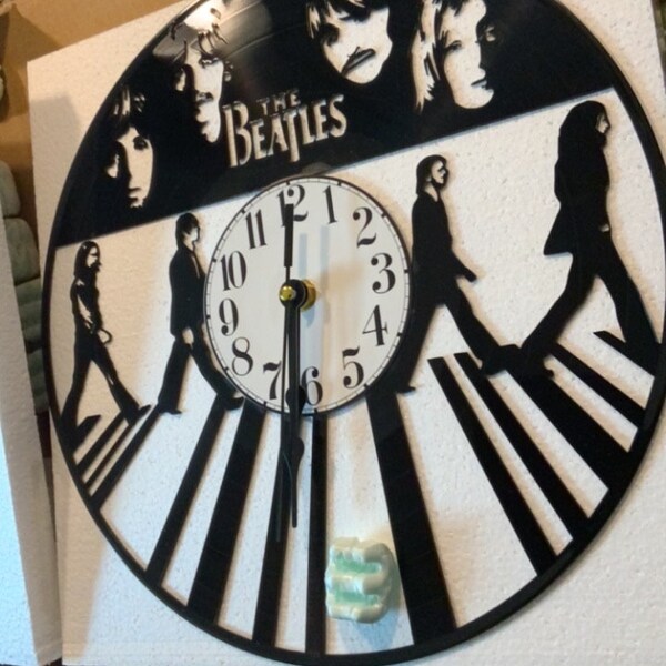 Vinyl Record Wall Clock **FREE SHIPPING in USA** - Vintage - Re ...