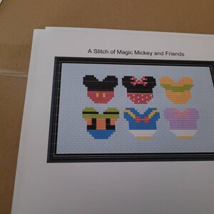 Mouse Ears Sensational Six Cross Stitch Pattern .PDF - Instant