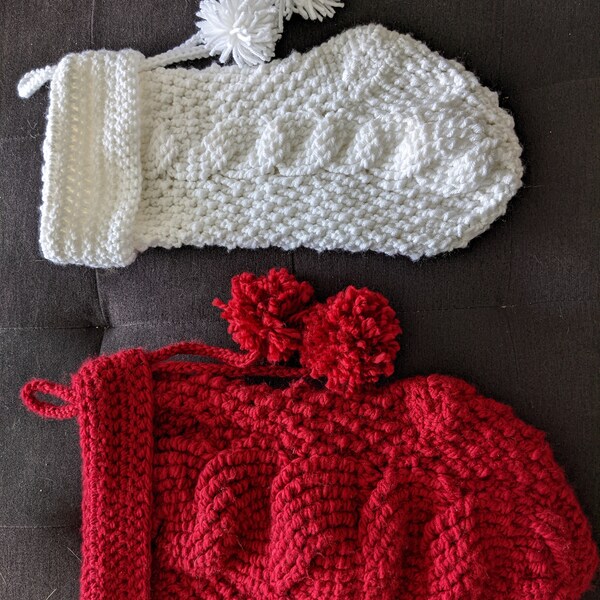 Crochet Pattern: Diamonds & Fur Christmas Stocking Crochet Stocking ...