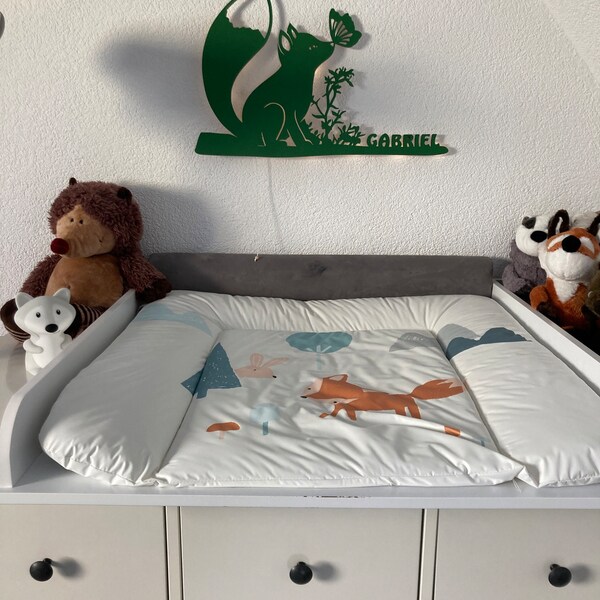 Personalisiertes Fuchs Nachtlicht – Wandlampe Mit Namen, Batteriebetrieben