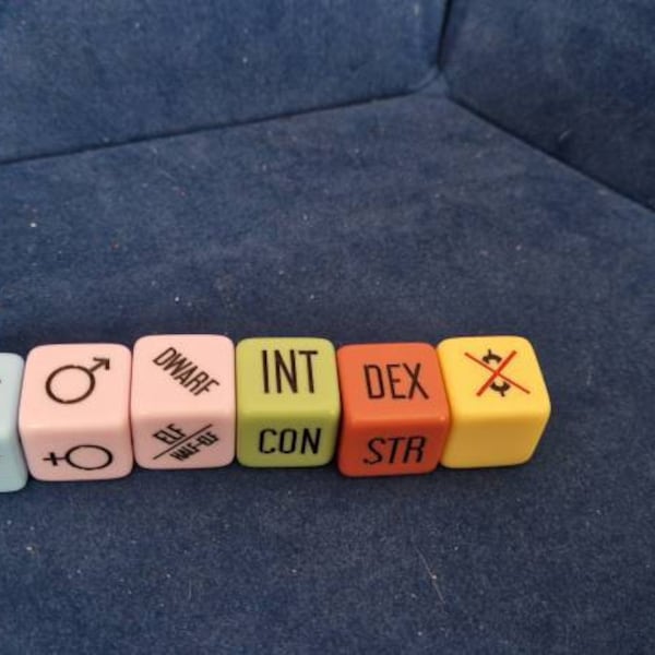 Randice Random Character Generator Dice Set D&d Dice Set for Fans of Critical Role or Dungeons