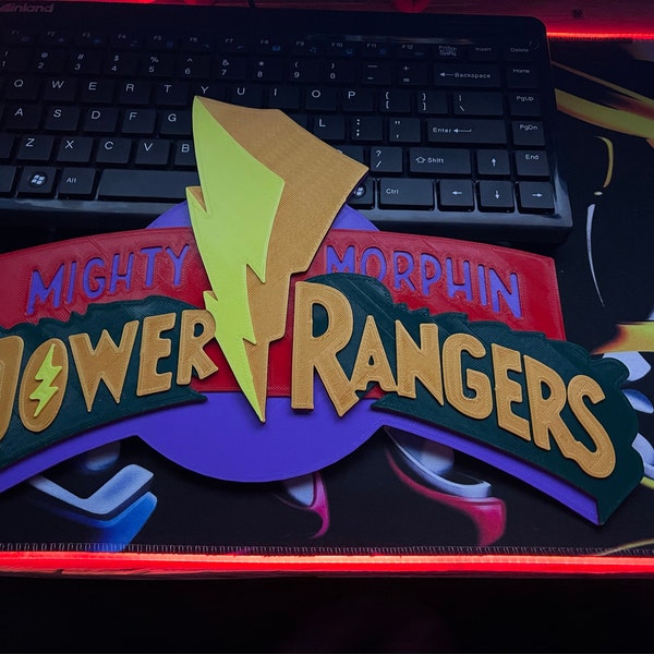 Power Rangers Sign | Retro Logo | Fridge Magnet - Etsy