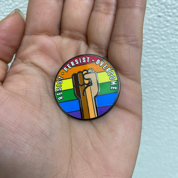 LGBTQ Gay Pride Flag Resist Fist Vinyl Sticker Decal Gifts Under 5 ...