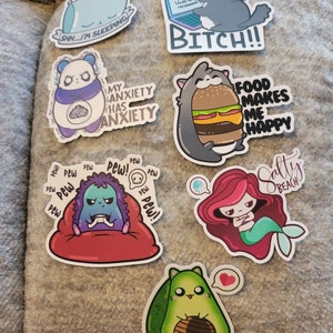 Son Of A Biscuit Eating Bulldog Vinyl Sticker Funny Kawaii Etsy