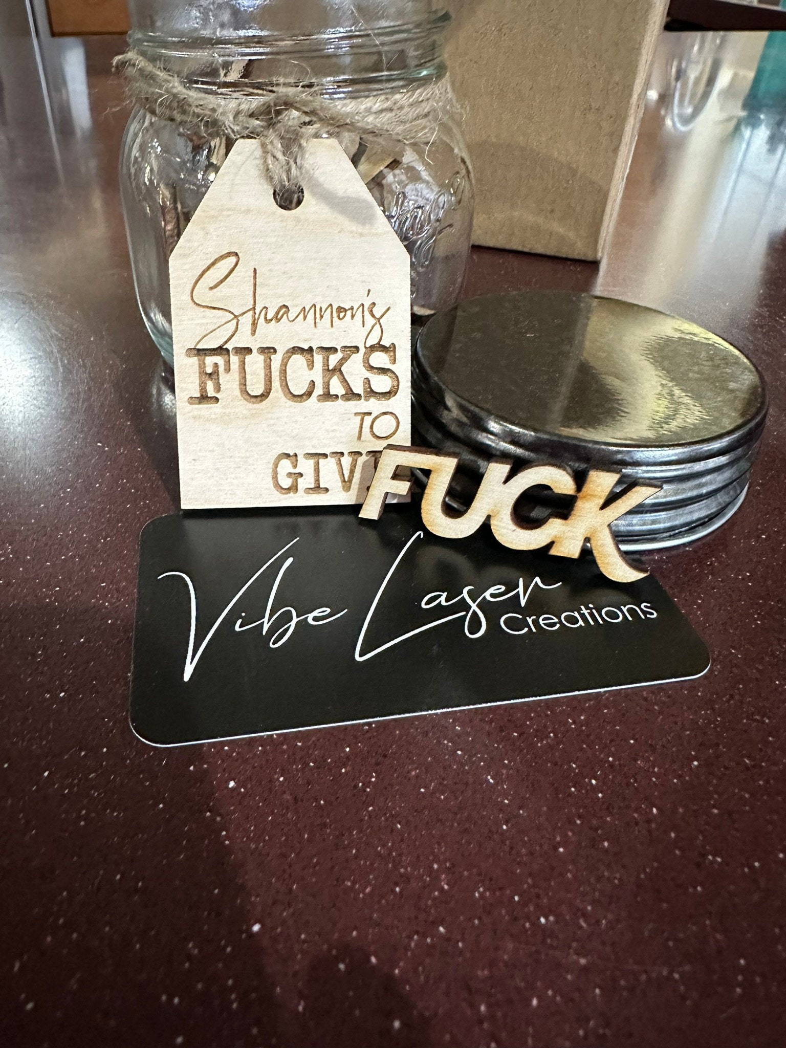 Fuck Jar | Funny Gift | Last Fuck | Jar of Fun | Joke Gift | Fun Gift | Jar of Funny Words | Last Fuck to Give | Office Gift | Birthday Gift