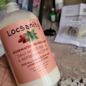 Rosewater and Peppermint Daily Moisturizing/Refreshing Spray – Locsanity