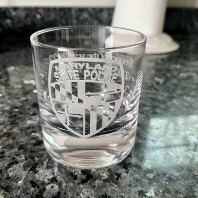Custom Whiskey Glass With Premium Quality Side and Bottom Engraving for ...