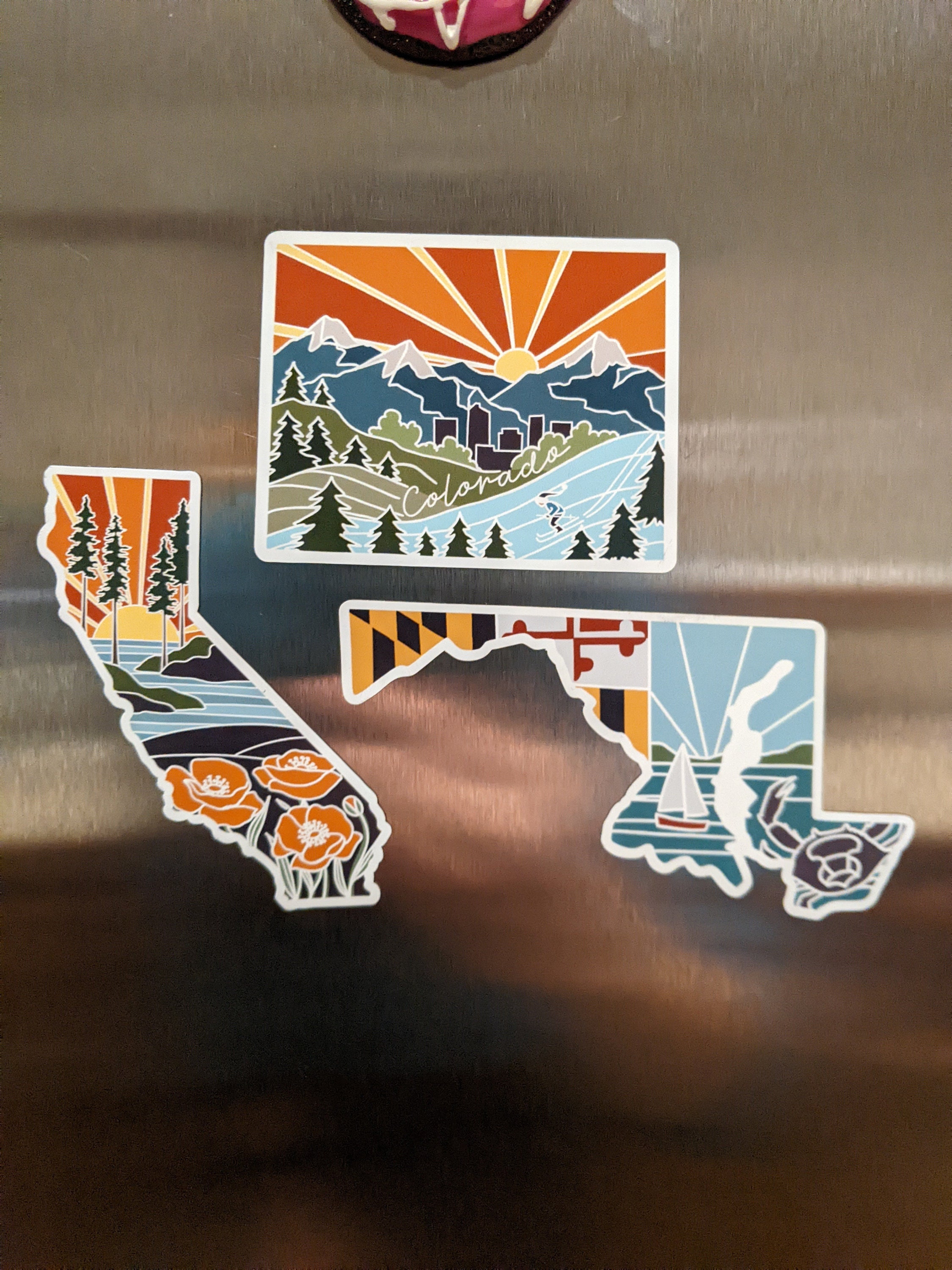 Colorado Car Magnet | Weatherproof State Magnet | Outdoorsy Magnet | Locker Magnet | Fridge Magnet | Weatherproof Magnet | 3&quot;