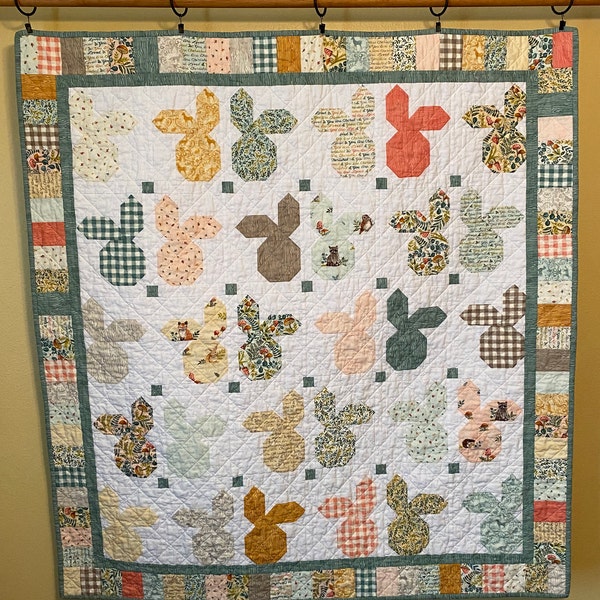 Paddling Bears Digital PDF Quilt Pattern by Coach House Designs