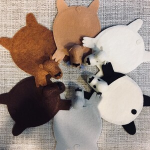 Bear Rug Coaster set of Two | Etsy