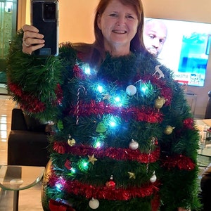 Walking Christmas TREE Light UP Tacky Ugly Hilarious - Etsy