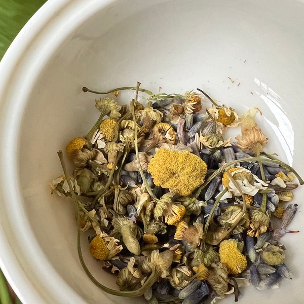 WORRY NOT Herbal Tea Blend - Lavender Buds & Chamomile Flowers - Etsy