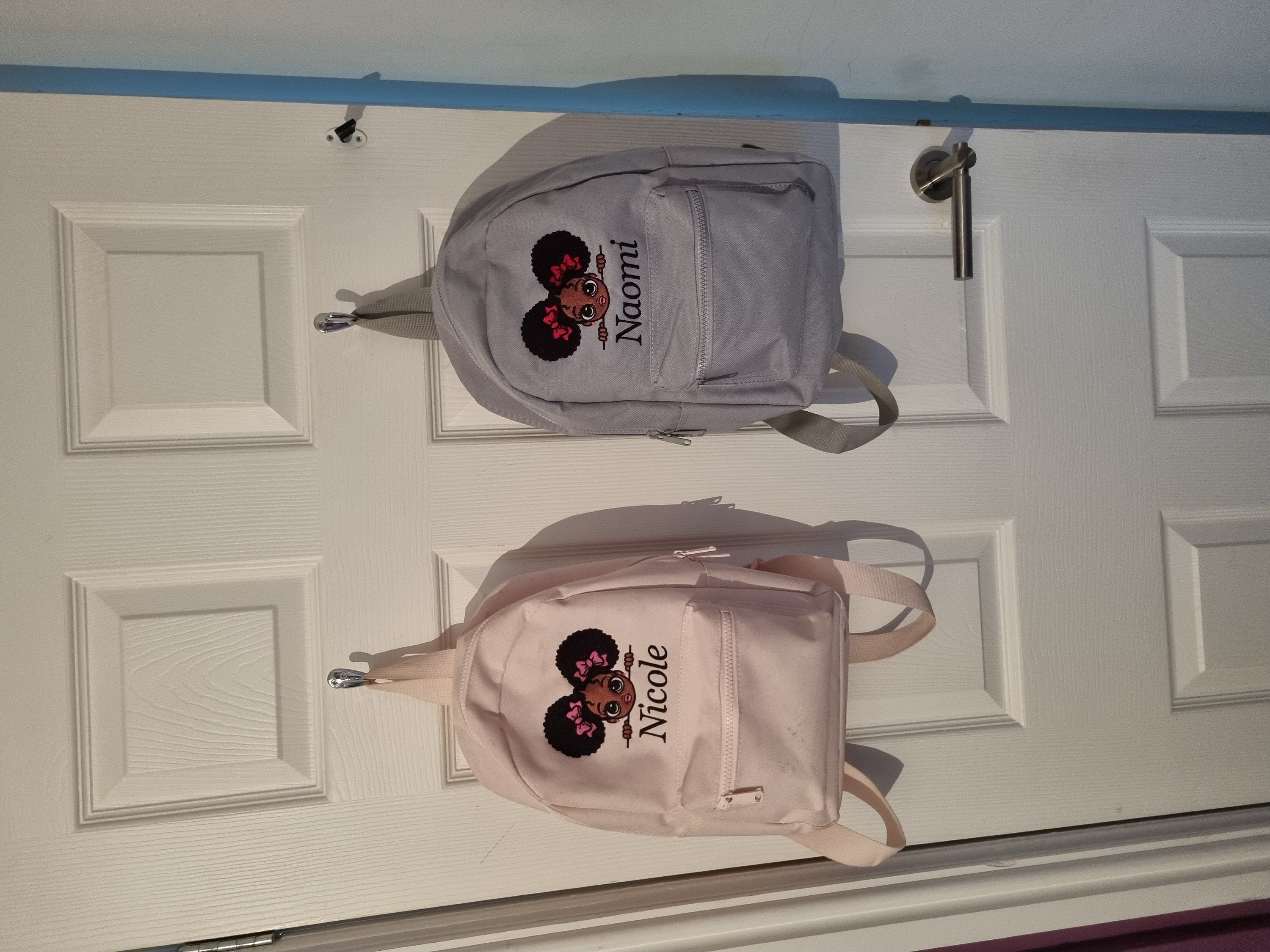Embroidered Personalised Toddler Backpack Girls mini nursery bag, embroidered Custom backpack, girls school bag, birthday gift.Fast Delivery