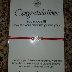 Graduation Gift Friendship Bracelet Inspirational Wish - Etsy