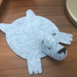 Bear Rug Coaster set of Two | Etsy