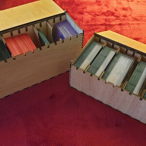 Miniature Card Racks Mini Card Store Stackable Half and Full Size Boxes for Euro Mini Cards ...