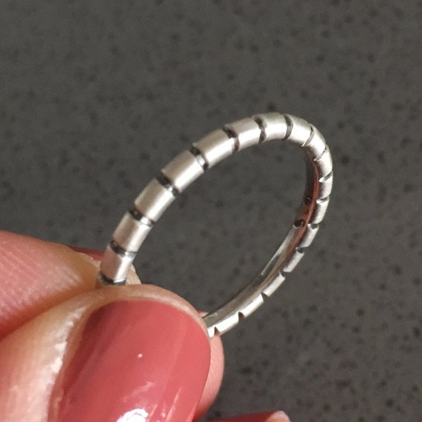 LES POULETTES BIJOUX - Sterling Silver Ring Large Interlaced You - 7