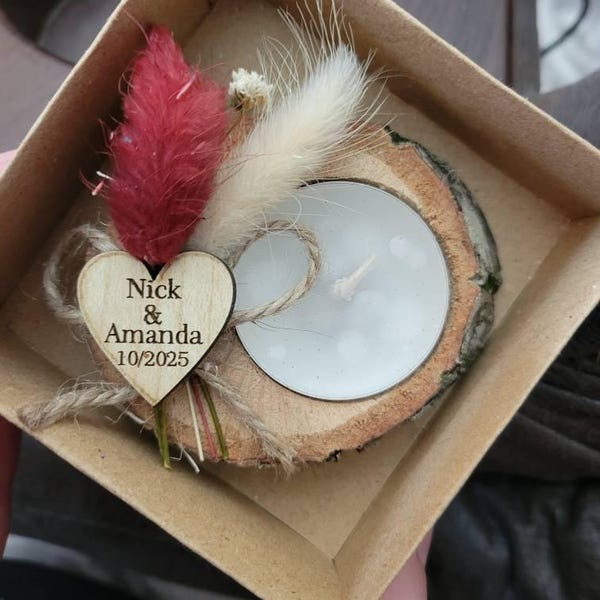50 Pcs Personalized Candle Wedding Favors, Wedding Favors for Guests in ...