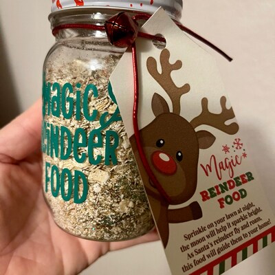 Magic Reindeer Food Tags Printable, Party Favors, Kids Christmas Hang ...