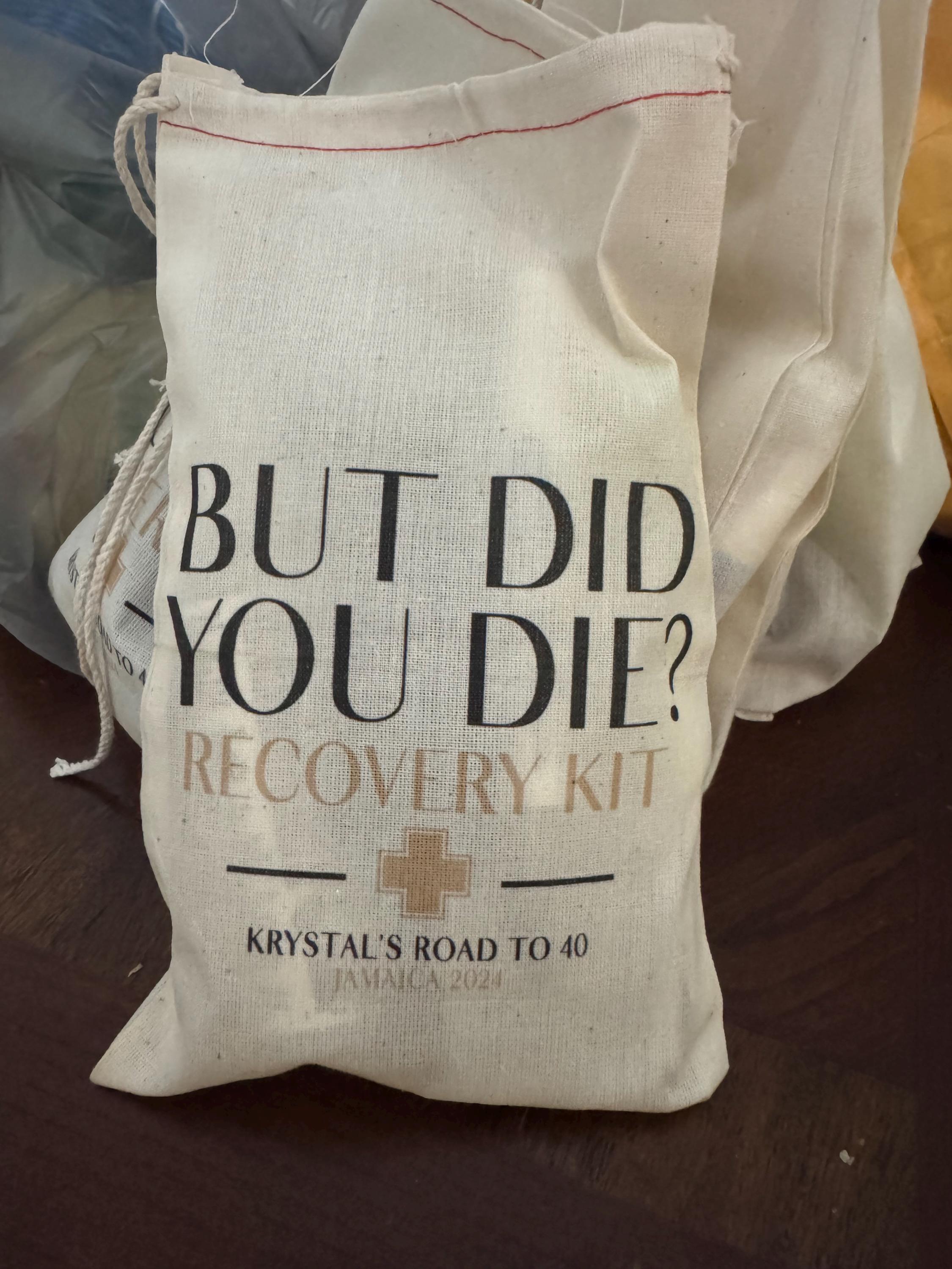 But Did You Die Recovery Kits - Individuelle Hangover Kit Taschen - Junggesellinnenabschieds-Party-Geschenktaschen - Lustige Junggesellinnenabschieds-Katertaschen