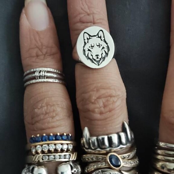 Wolf Head Ring #98 – Wild Animal Biker Jewelry For Men & Women Unisex