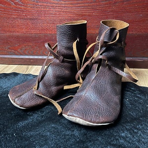 Viking Leather Ankle Turn Shoe Pattern | Etsy